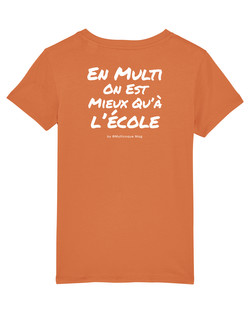 T-Shirt - Enfant - Melon - Blanc